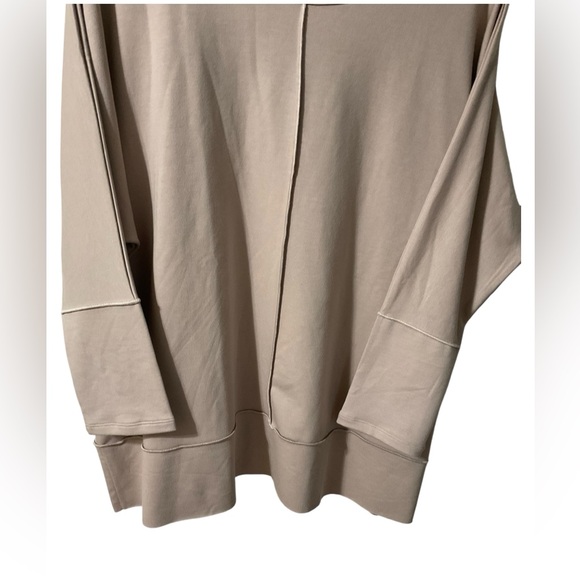 Spanx‎ P.L.T Dolman Long Sleeve Pullover Sweatshirt NWOT Taupe Size 1X - Picture 6 of 15